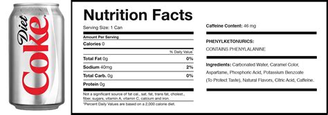 32 Diet Soda Nutrition Label - Labels Database 2020