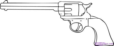 easy to draw revolver - Clip Art Library