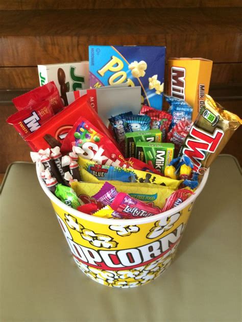 Movie theme birthday gift Movie theater gift cards, popcorn, and candy ...