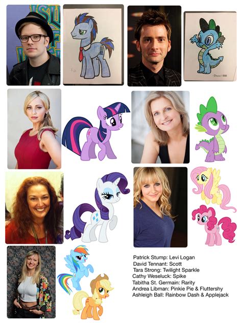 My MLP Fimfic voice actors by MrMarioluigi1000 on DeviantArt