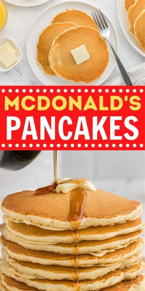 McDonald’s Pancake Recipe | Easy homemade pancakes, Homemade pancake ...