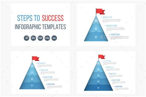 Steps to Success | Infographic layout, Web design, Infographic templates