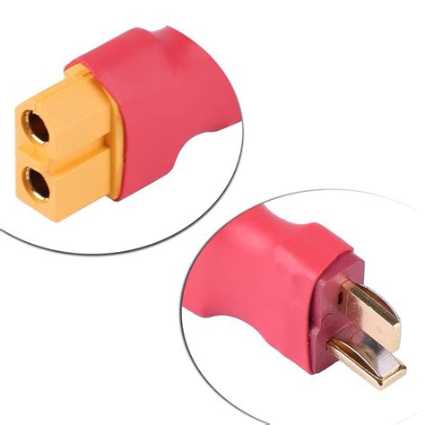 Kritne RC Battery Plug, XT60 Female to T Dean Male Plug Connector RC No Wire Adapter for Model ...