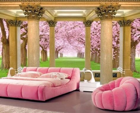 European Luxury 3d Wallpaper Murals Stereo Roman Design - Living Rooms With A Ocean View ...