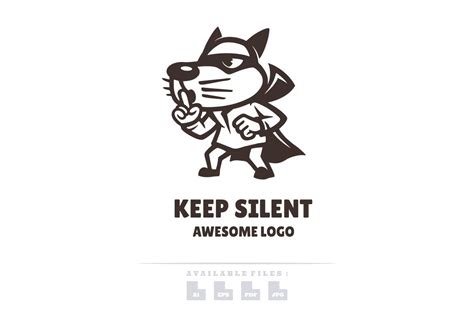 Keep Silent Logo Graphic by maikofarazhatta · Creative Fabrica