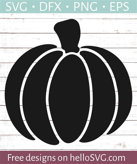 Pumpkin Silhouette SVG - Free SVG files | HelloSVG.com