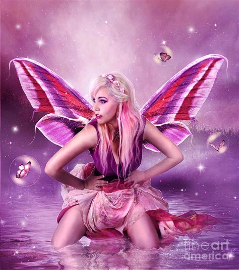 Pink Fairy Digital Art by Jessica Allain