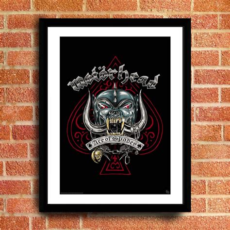 Motorhead Ace of Spades Logo Framed Collectors Print