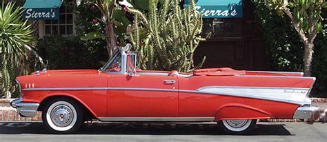 A Matador Red 1957 Chevy Bel Air Convertible!