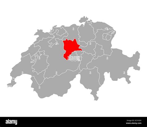 Map of Lucerne in Switzerland Stock Photo - Alamy