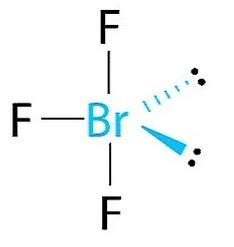 Predict the electron domain and molecular geometries of BrF3. | Study.com