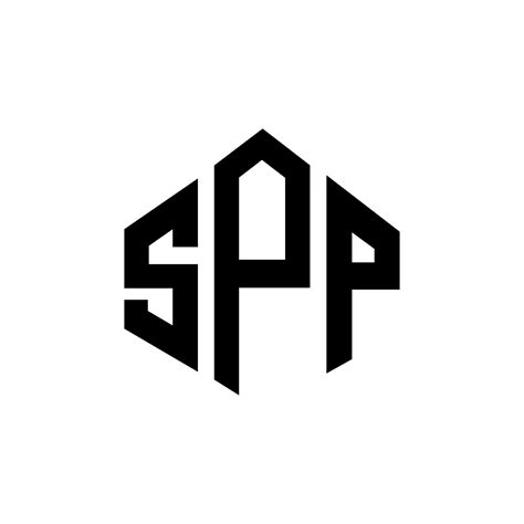 SPP letter logo design with polygon shape. SPP polygon and cube shape ...