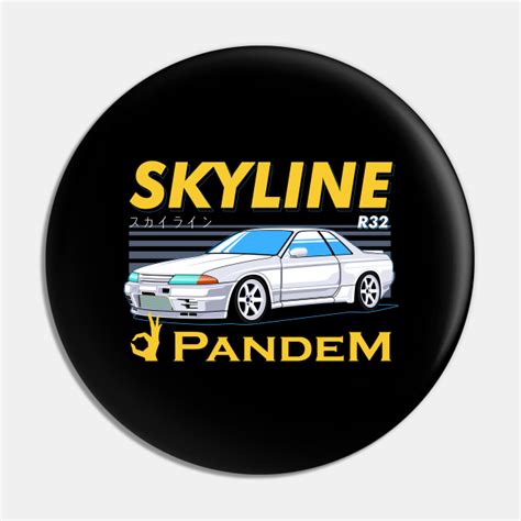 Skyline R32 Pandem Widebody Kits - Gtr R32 - Pin | TeePublic