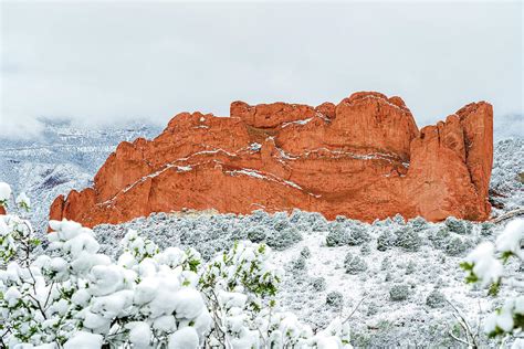 Garden of the Gods Snow Day Photograph by Daniel Forster Photography