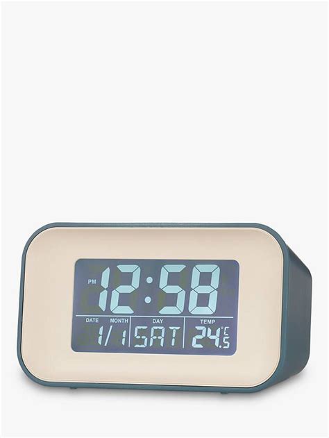 Acctim Reflection Display LCD Digital Alarm Clock, Storm Blue in 2020 ...