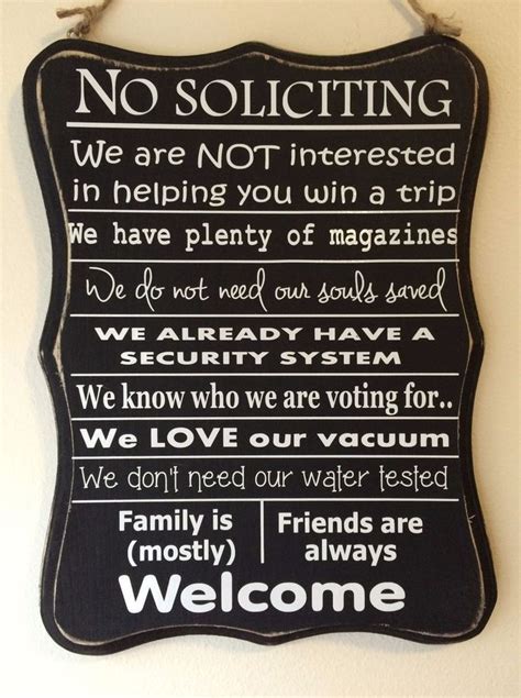 home Sign Gardens - New Funny, No Soliciting Sign, Front Door, Home privacy Wood Black & White ...