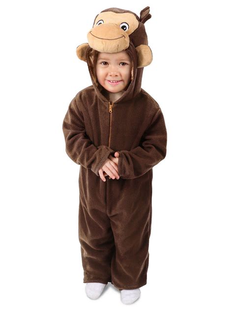 Girls Curious George Costume - Walmart.com - Walmart.com