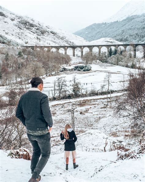 Glenfinnan Viaduct in the snow Travel Couple, Bridges, Scotland, Landscaping, Sunshine ...