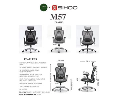 Sihoo M57 Ergonomic Office Gaming Desk Chair with 2 year warranty | All Mesh | Sihoo Official ...