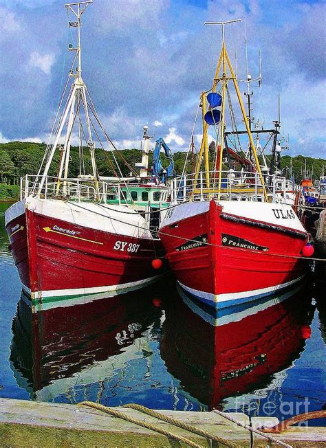 Fishing Boats In Stornoway Harbour Photograph by Lesley Evered - Fine Art America