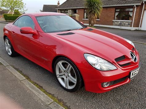 2011 Red Mercedes SLK 1.8, Automatic, Full Service History, 40500 Miles, MOT'd 21/01/20, Clean ...