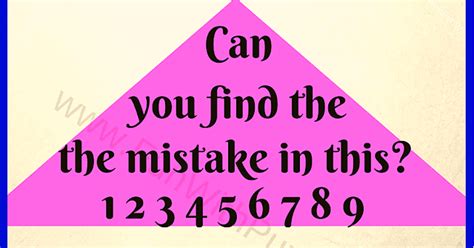 Spot the Mistake: Picture Brain Teaser and Answer