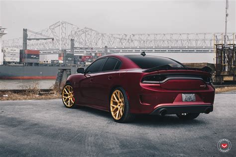 A Bull in Motion: Red Dodge Charger SRT with Blacked Out Mesh Grille ...