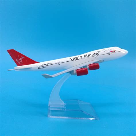 16cm Virgin Atlantic Airlines Airplane Model Boeing 747 Metal Diecast ...