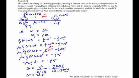 Work Energy Theorem Examples