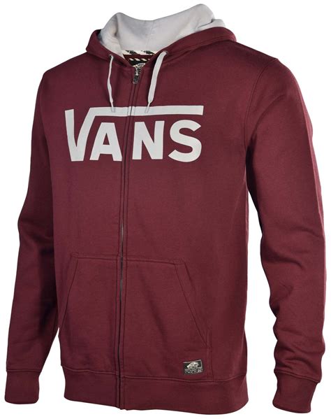 Vans Men's Classic Logo Full Zip Skateboarding Hoodie | eBay