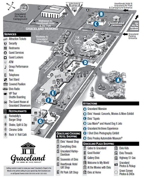 Graceland Property Map - Plan Your Visit - Elvis Presley's Graceland ...