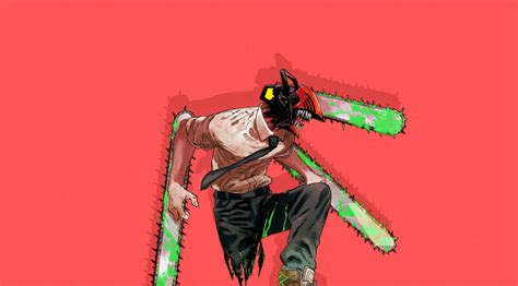 1333x768 8K Chainsaw Man Red Denji Minimal Art 1333x768 Resolution ...