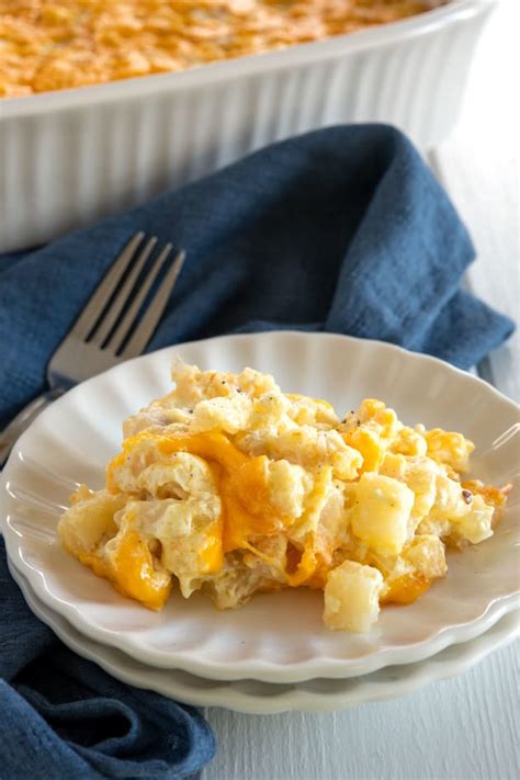 Cheesy Hashbrown Potato Casserole Recipe - Food Fanatic