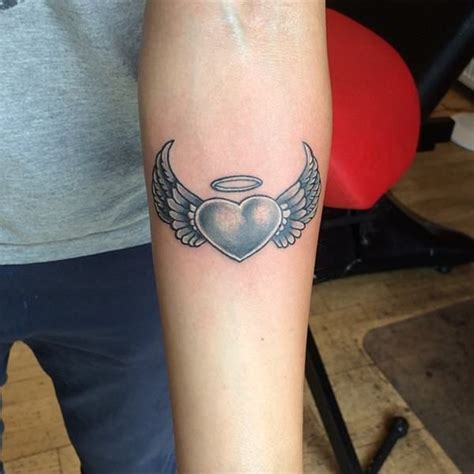 Small Heart With Angel Wings Tattoo Designs - Best Tattoo Ideas