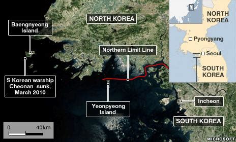 North Korean artillery hits South Korean island‎ - BBC News