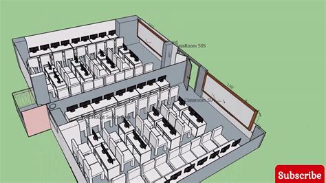 How to build a computer lab with 2D design step by step - YouTube
