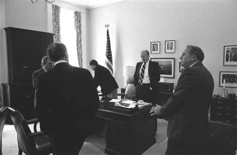 President Gerald Ford moments after pardoning Richard Nixon on ...