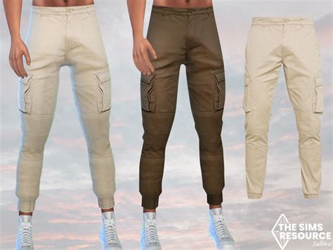 The Sims Resource - Men Cargo Trousers