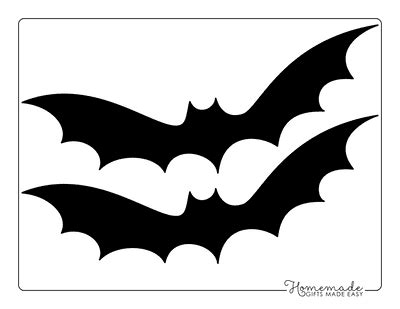 Free Printable Bat Templates for Halloween Crafts