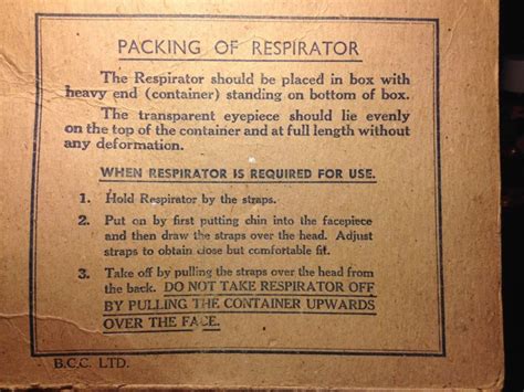 Image Result For Ww Gas Mask Box Label Template Projects To Try ...