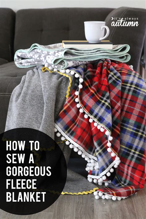 How to make gorgeous DIY fleece blankets {it's so easy!} - It's Always Autumn