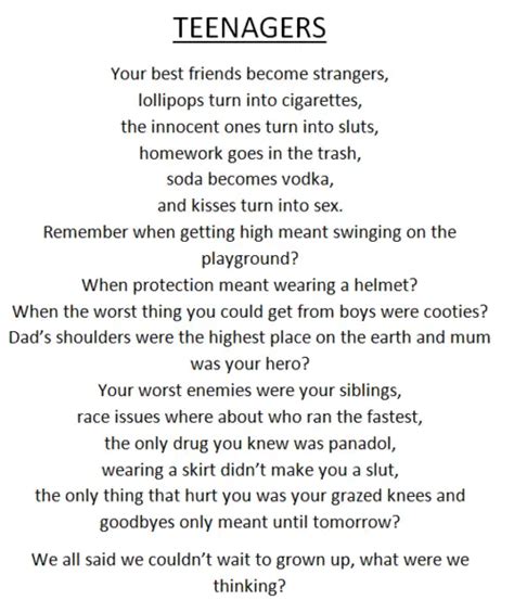 Teenage Poems