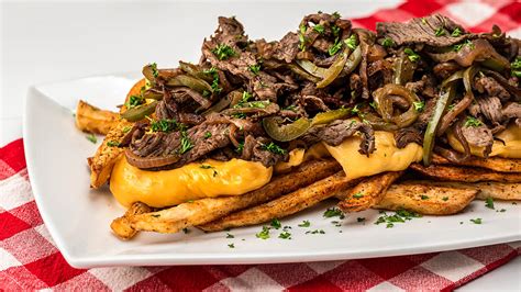 Loaded Philly Cheesesteak Fries – Cooking Panda