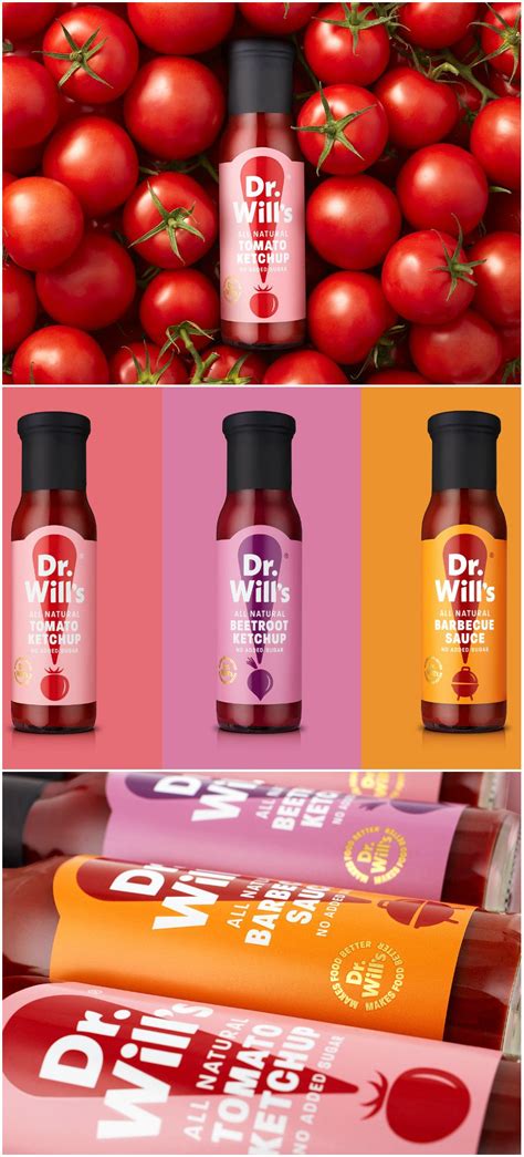 B&B studio - Dr Will's rebrand #condiments #sauces #packaging in 2023 | Jar packaging, Food ...