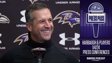 John Harbaugh & Players: Ravens Practice 1/4 Press Conferences