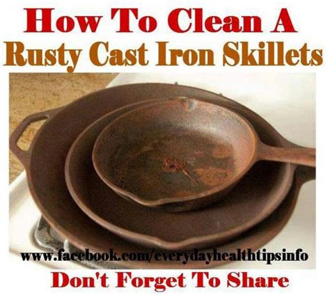 Cleaning cast iron pans | Cleaning Tips | Pinterest