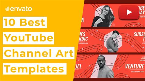 10 Best YouTube Channel Art Templates - YouTube