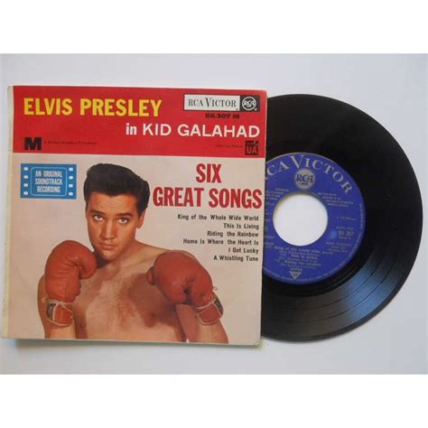 In kid galahad by Elvis Presley, EP with platine - Ref:118761212