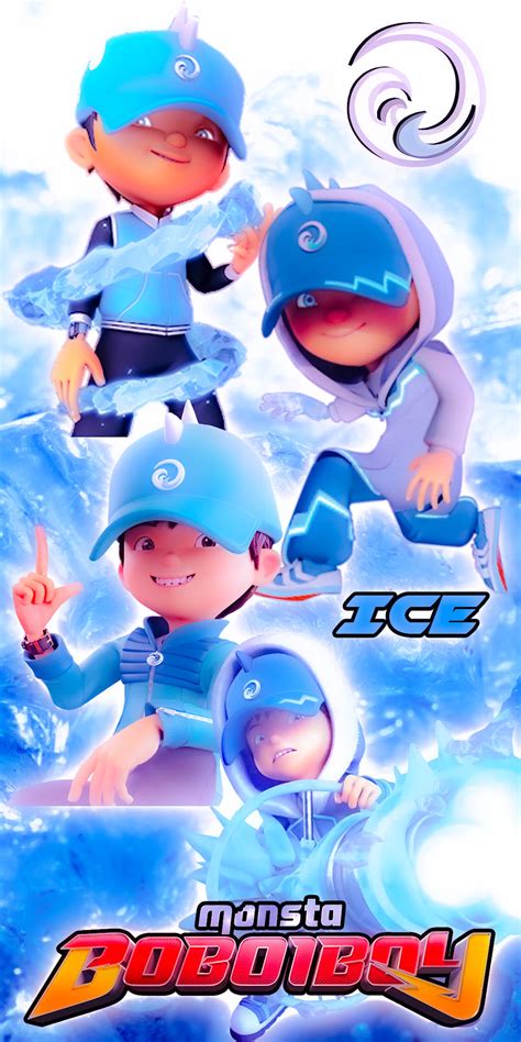 Download Boboiboy Hd Elemental Ice Form Wallpaper | Wallpapers.com