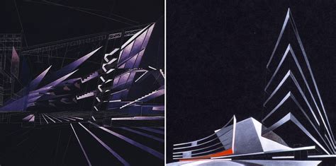 How Architecture Is Born: 8 Abstract Paintings by Zaha Hadid and the Buildings They Inspired ...